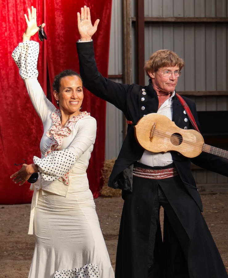 Festbanket med flamencodans, sang og musik