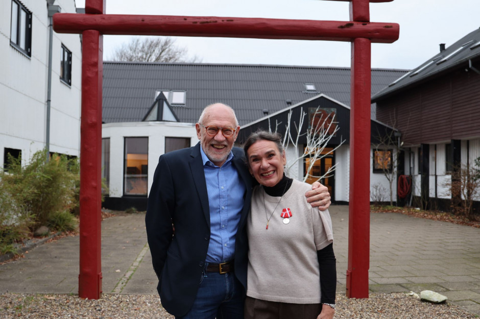 Roberta Carreri modtager Den Kongelige Belønningsmedalje